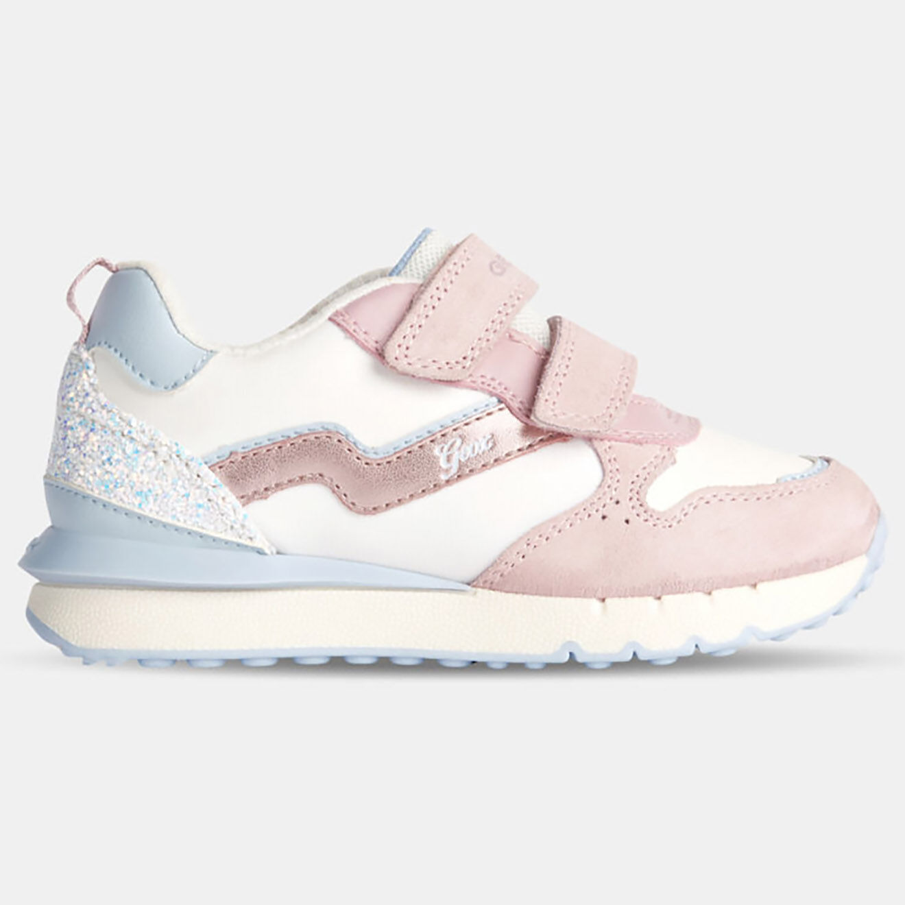 Geox Baskets Fastics blanc/rose