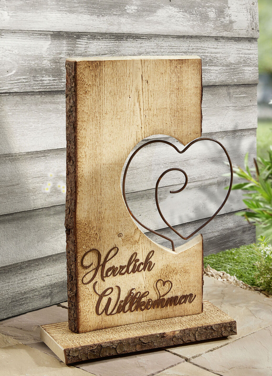 Aufsteller aus Fichtenholz