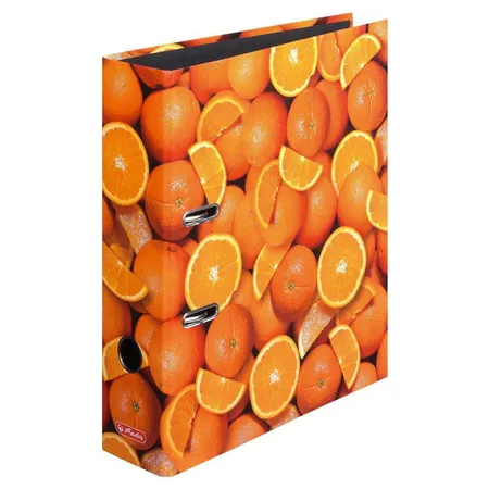 Herlitz Ordner A4 8cm FSC-Mix maXfile Orange