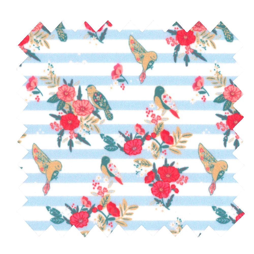 Tissu Enduit Au Mètre Horizons Fleuris