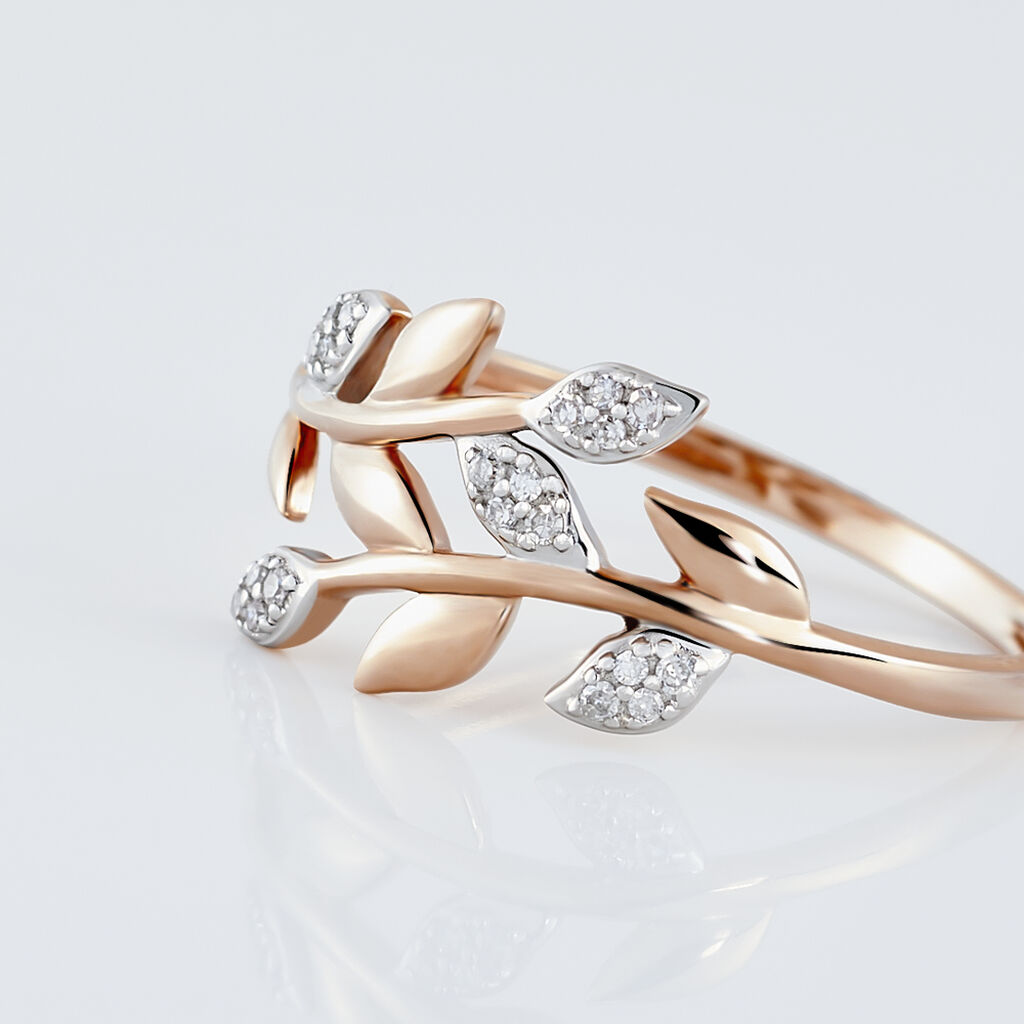 Bague Emelyne Or Rose Diamant