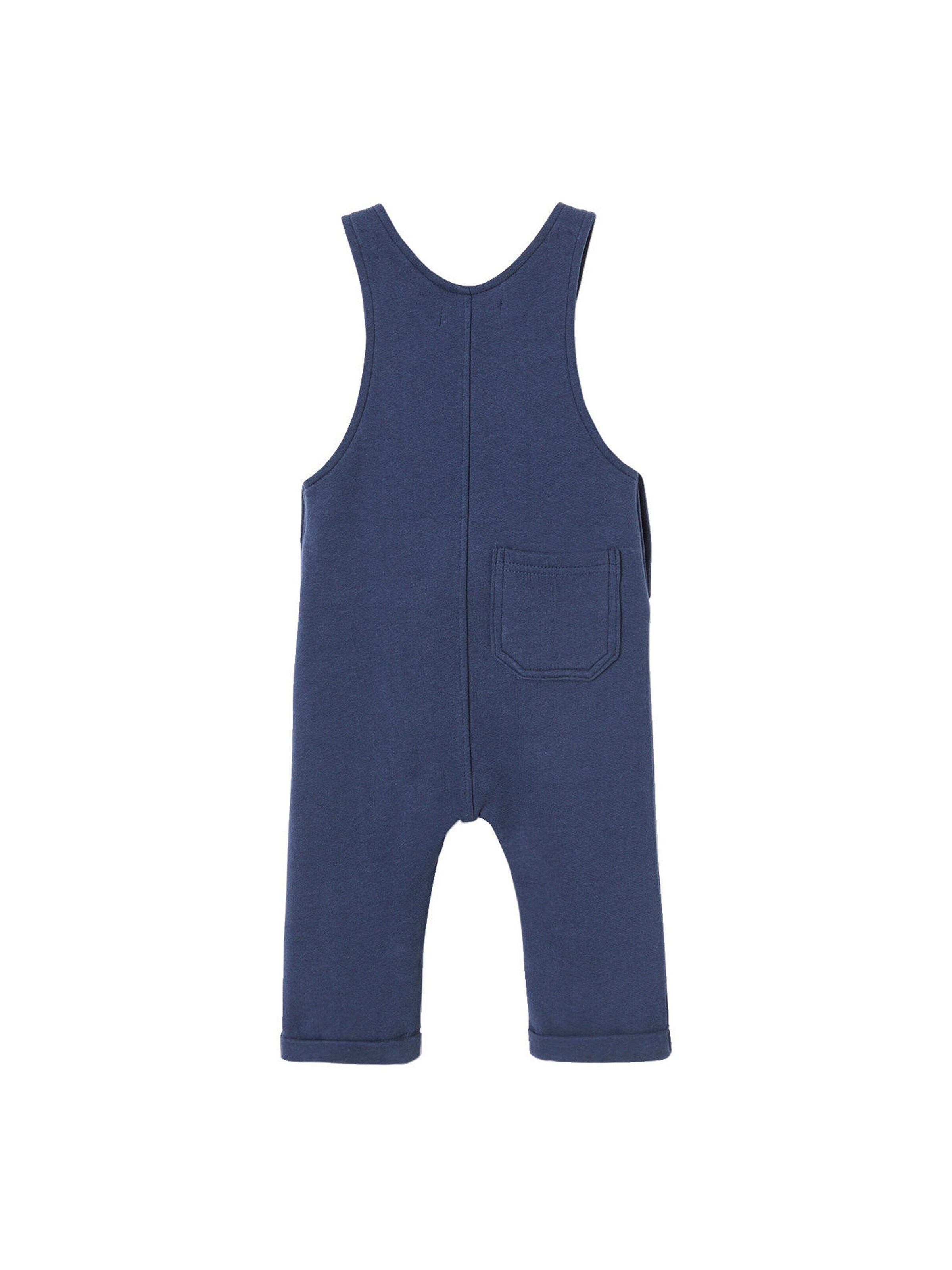 Vertbaudet Jungen Baby Latzhose aus Sweatware marine