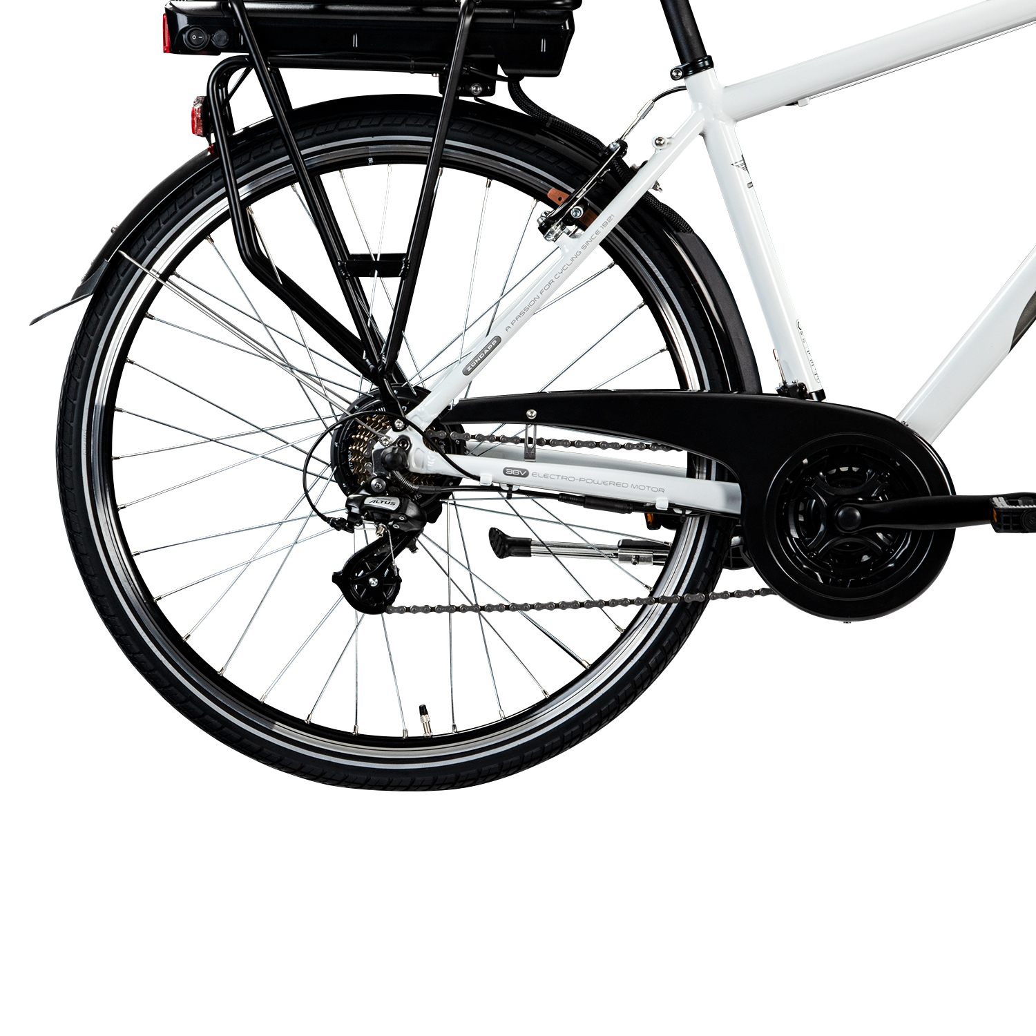 Zündapp Elektro Herren-Trekkingrad Z802 - weiß-grau - 48 cm