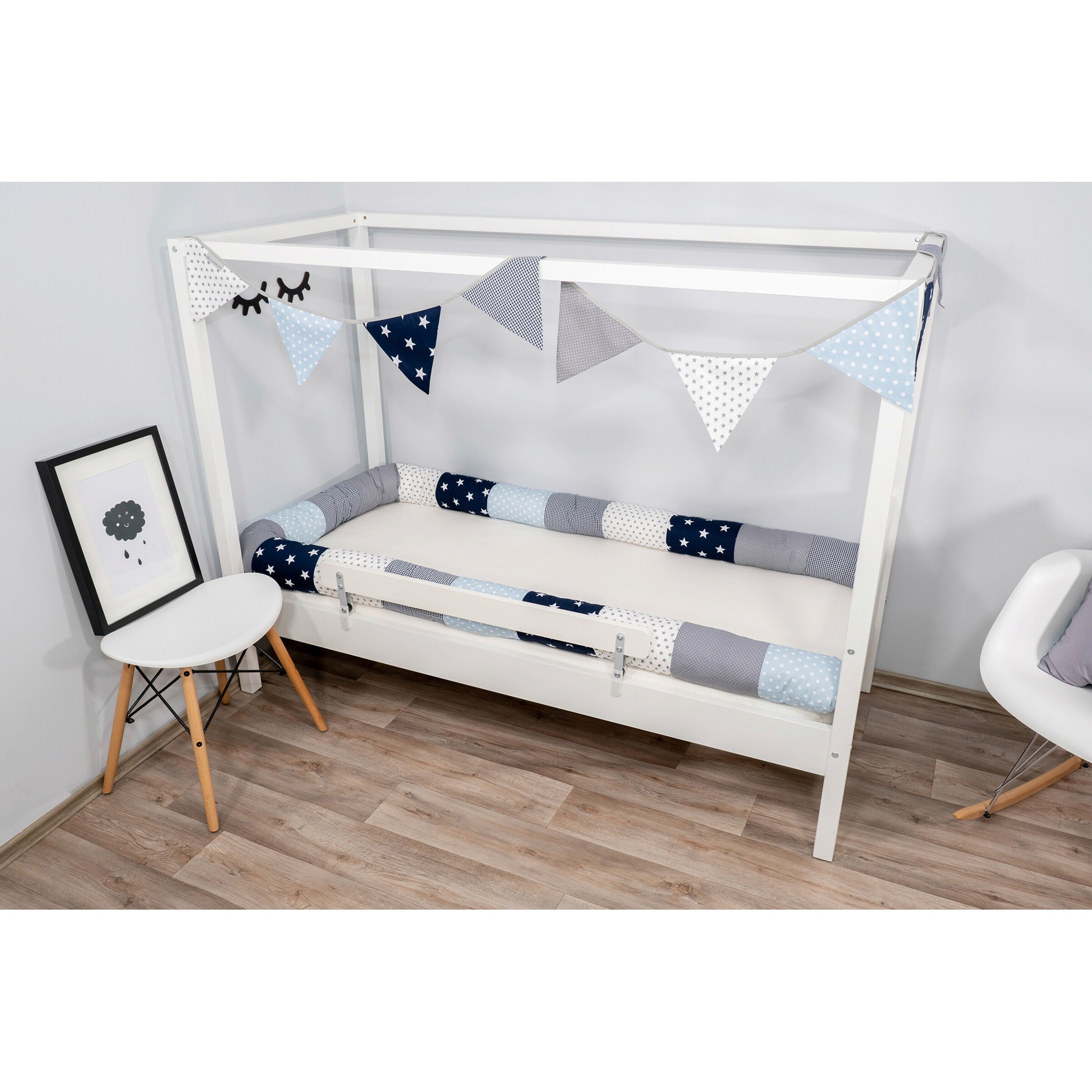 Ullenboom Nestchenschlange 400 cm blau / hellblau / grau