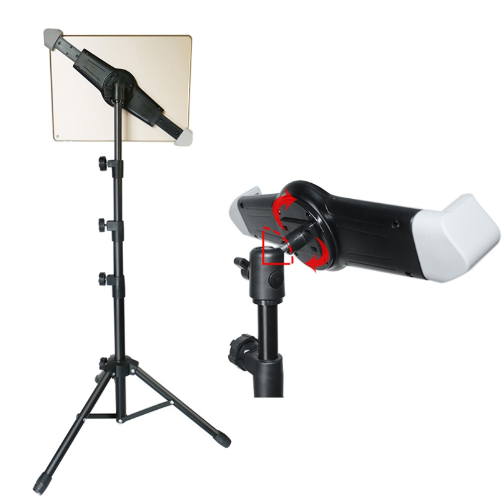 (150cm) 360° Universal Aluminium Tripod Stativ Halterung für Tablets   Aufbewahrungstasche (10-16.7