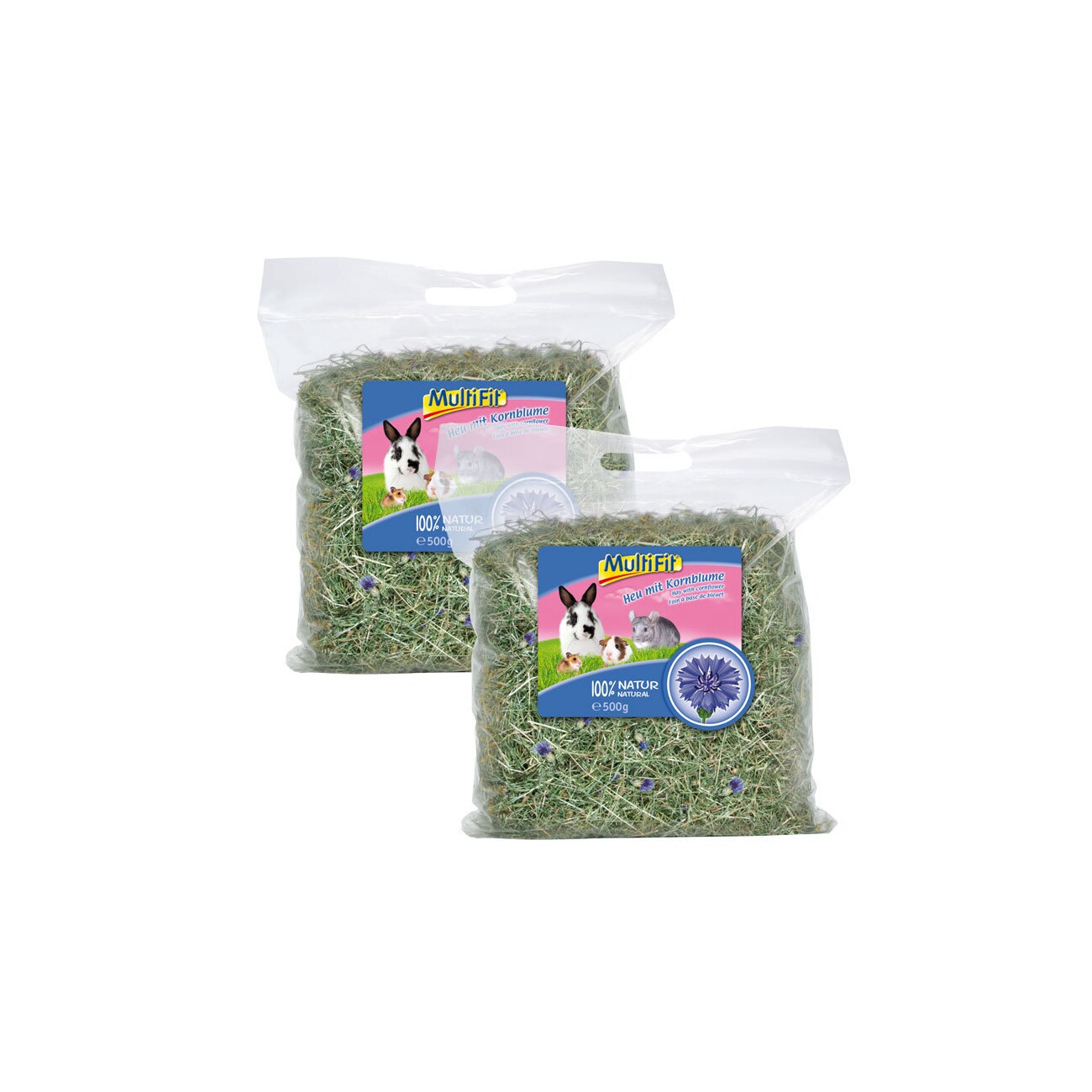 MultiFit Heu mit Kornblume 2x500g