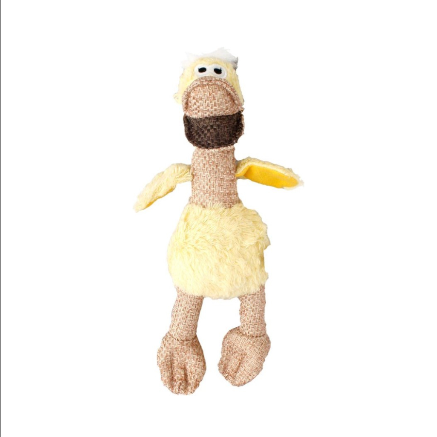 Brinquedo de pelúcia de pato flamingo (amarelo) para cães