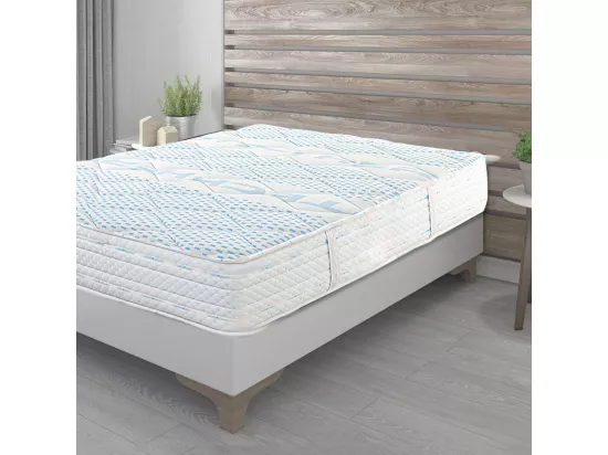 Matelas NELY King Size, réversible en mousse 180 x 200 cm, avec face été/hiver, mémoire de forme, ferme, indépendance du couchage - épaisseur 24 cm