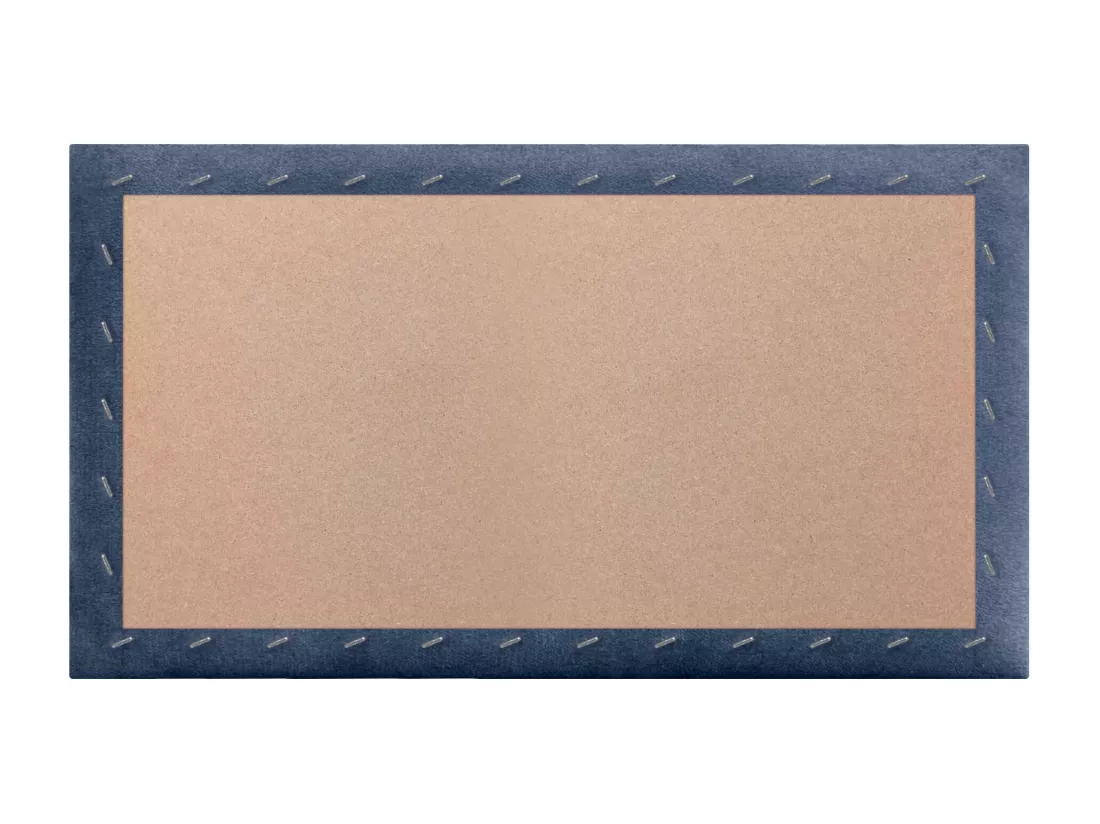 DHOME Lot de 6 Panneaux Rembourrés en Tissu Aqualine Autocollants pour Mur Acoustiques Absorbants Protection contre les Chocs (Bleu, 50x30cm, x6)