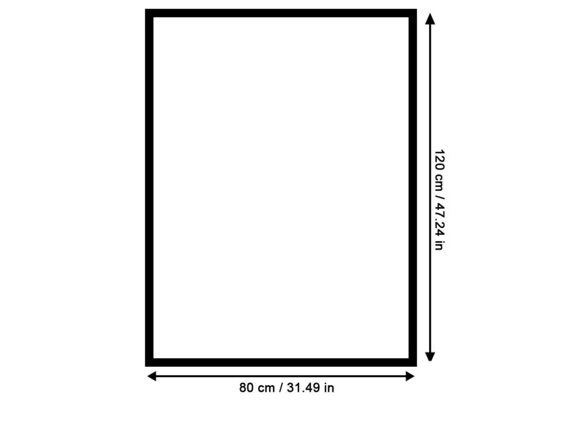 Tableau rose dessinée 1 - 80 x 120 cm
