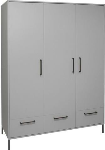 Mäusbacher - Olaf - Kledingkast - Krijtgrijs - Houtmateriaal - 148x195x51 cm