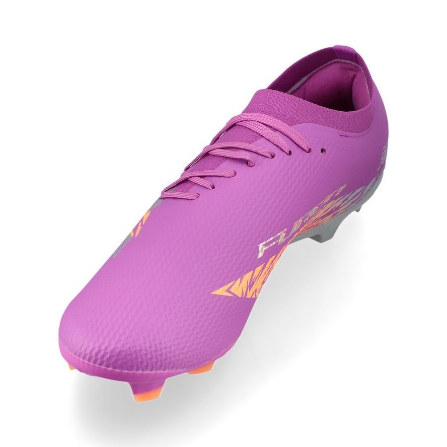 New Balance Furon V8 Team FG Energy Rush - Violet/Argenté/Orange