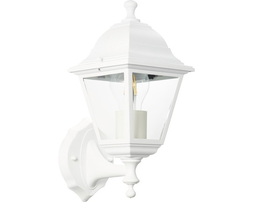 Buitenwandlamp, staand, 1-lichts, 31x14 cm, wit
