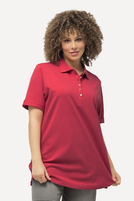 Shirt, doppellagige Vorderseite, Slim, Rundhals, Halbarm