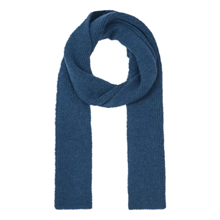 Le Bonnet Amsterdam Echarpe Laine et Angora | Bleu marine