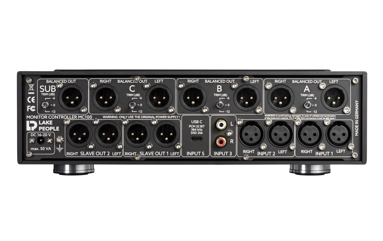 Monitorcontroller MC 100<br>Controller mit 5 Eingängen, darunter ein USB-Eingang