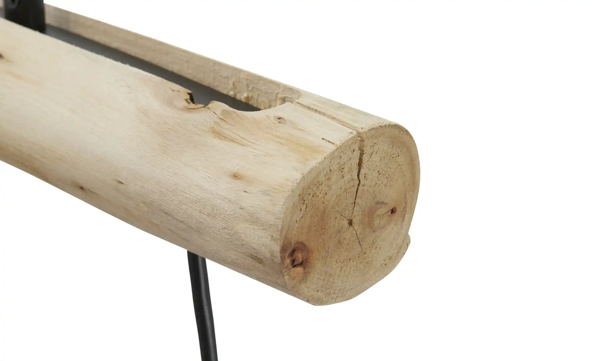 Pendelleuchte, 3-flammig, Holz/ Metall Körbe