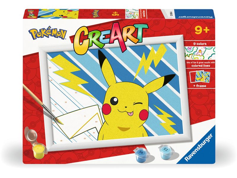 Ravensburger Malen nach Zahlen CreArt Cheeky Pikachu Kunst-Set mit Malvorlage