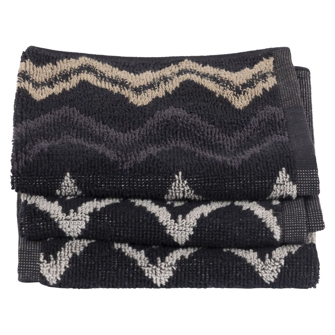 Zig Zag vaskeklut 3pk