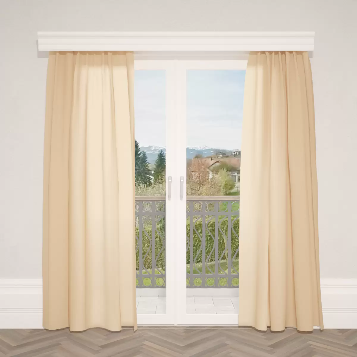 Nachtvorhang Satin Braun