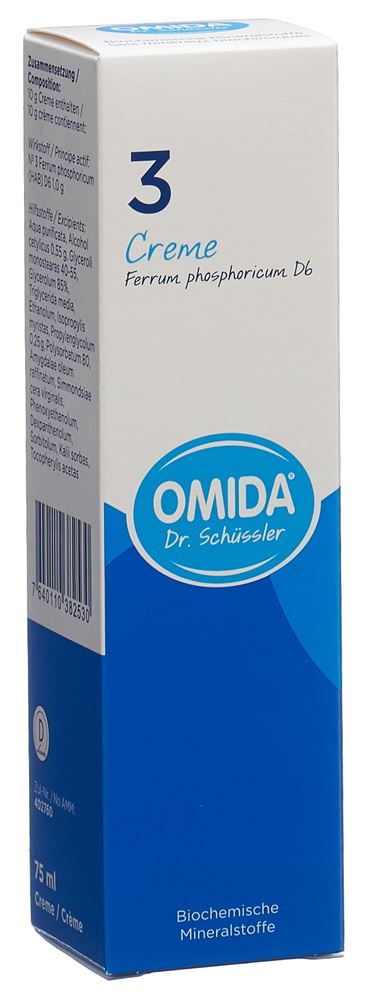 Omida Nr3 Ferrum phosphoricum 6 D<br>75 ml, Tube, Creme