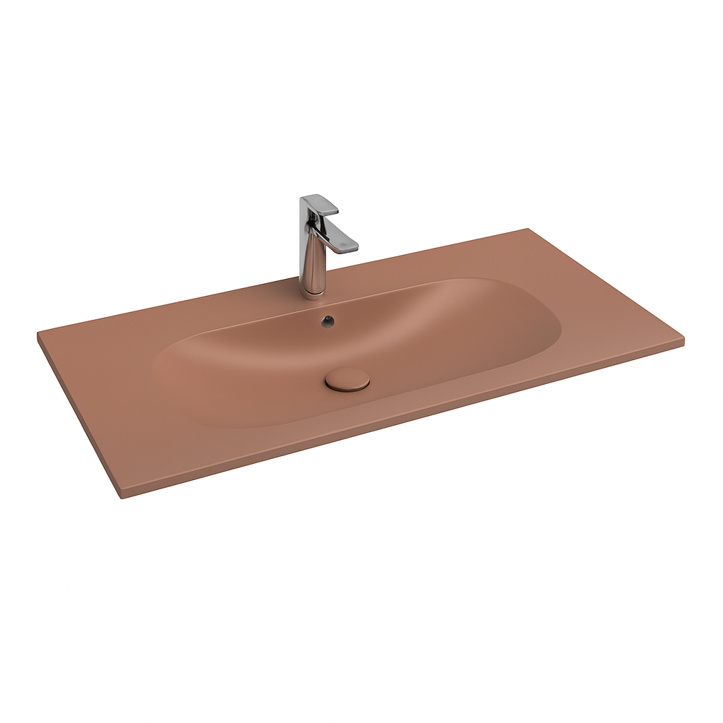 Isvea Infinity wastafel 100x50cm taupe