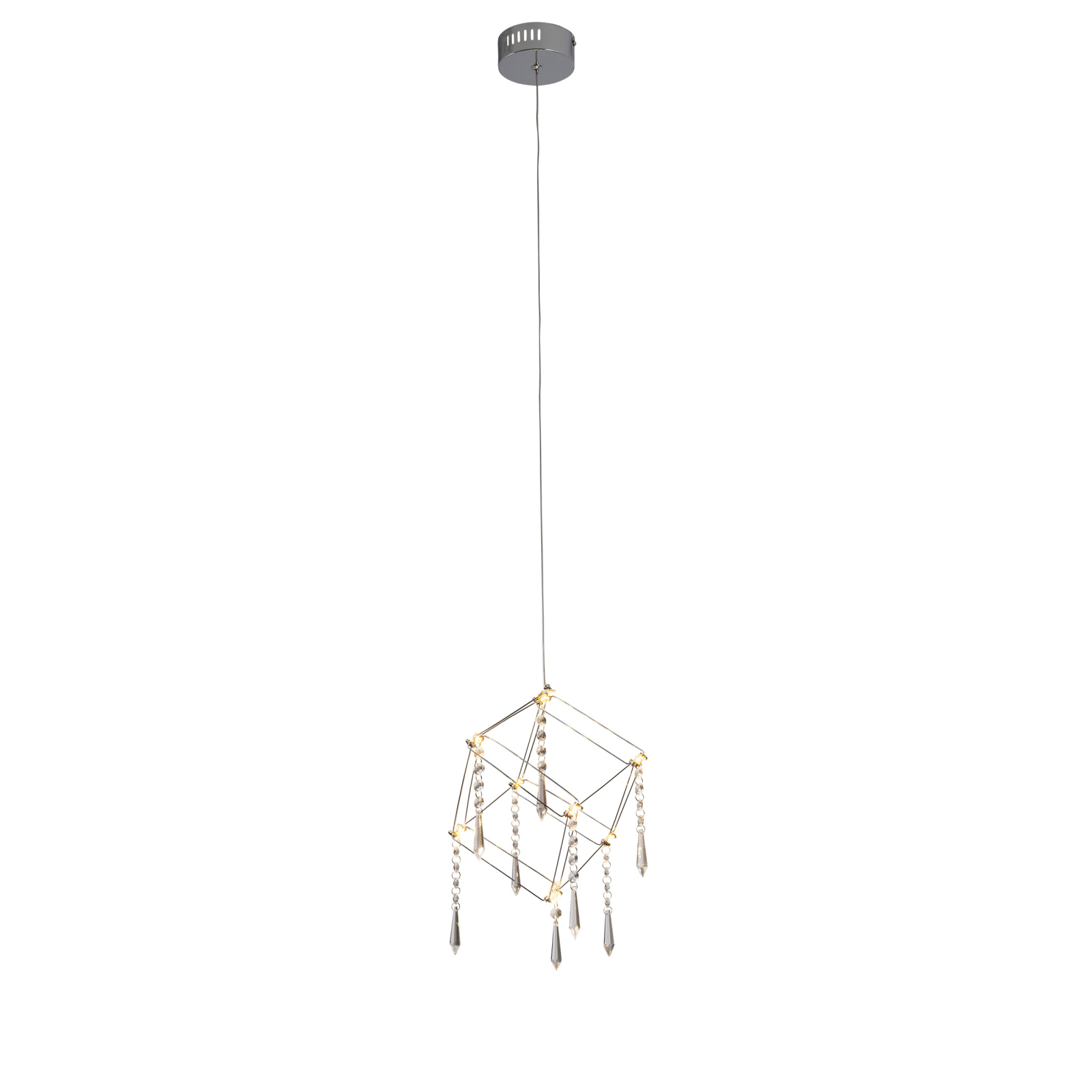 LED-Pendelleuchte ARANEUS - chrom - 15,5 cm