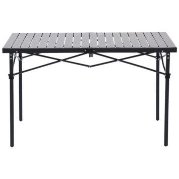 Campingtafel inklapbaar zwart/grijs 117,5 x 70 cm