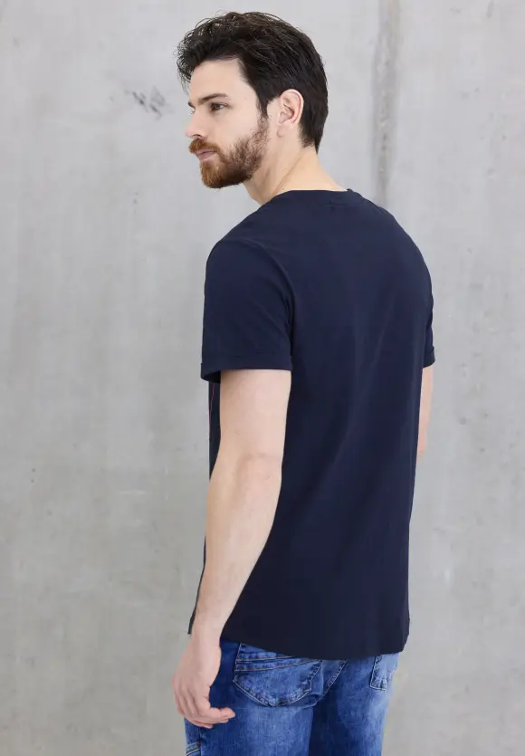 T-Shirt im Printmix - deep navy blue
