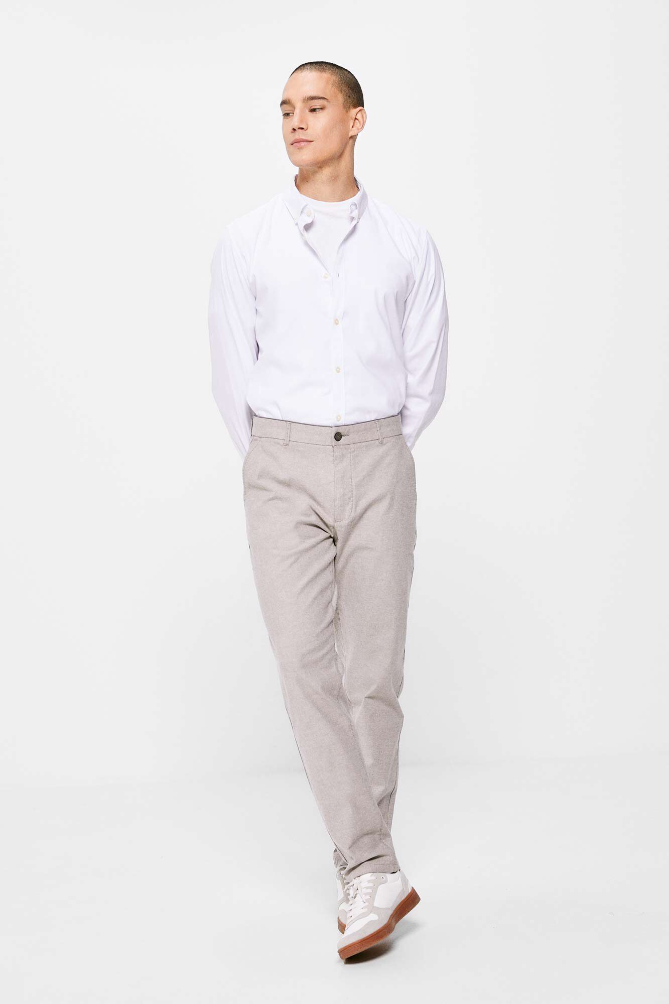 Vestido chino - cinza escuro
