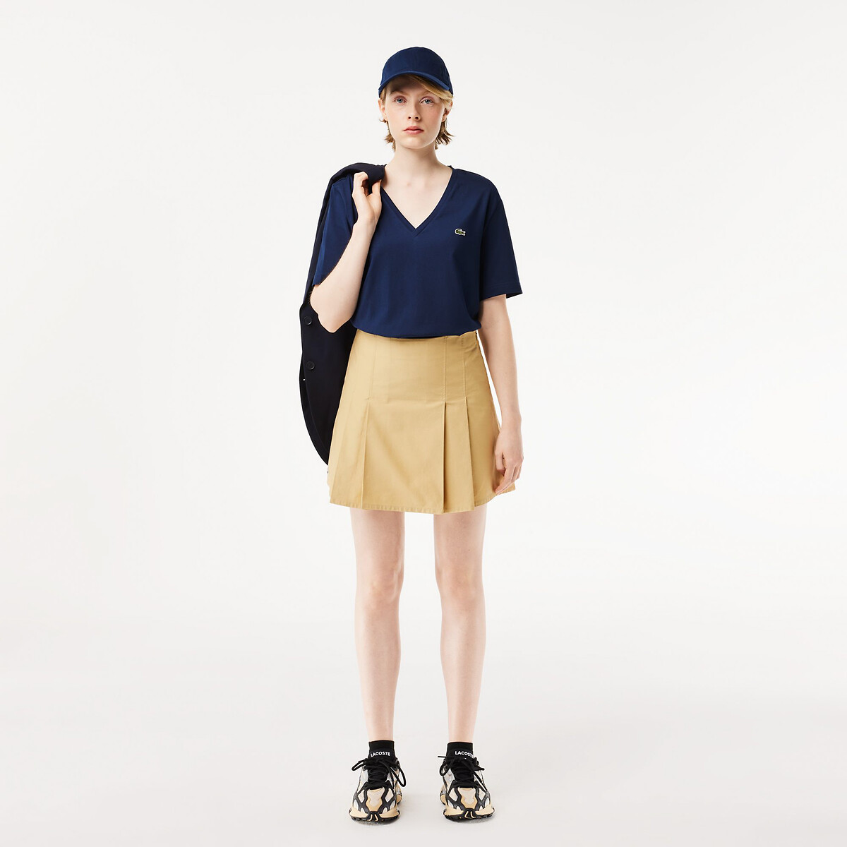 Camiseta LACOSTE com decote em V