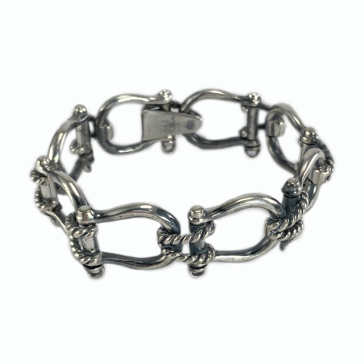 Bracelet d'occasion argent 925 maille fantaisie 19 cm