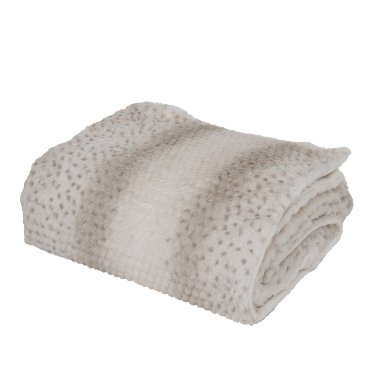 Boltze Plaid Eldar blanc/beige - 200x150 cm