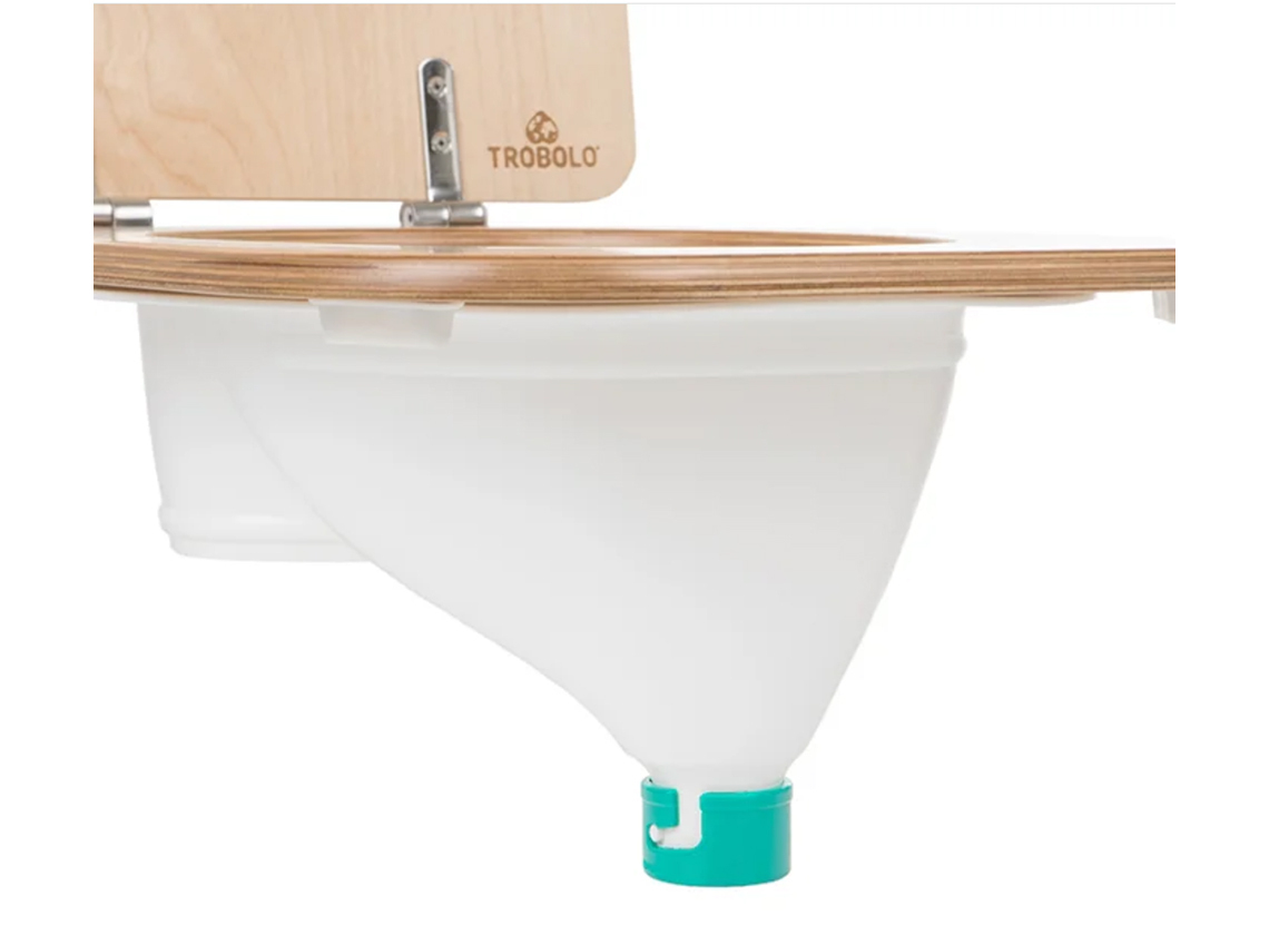 TROBOLO ombouwset naar droogtoilet - white