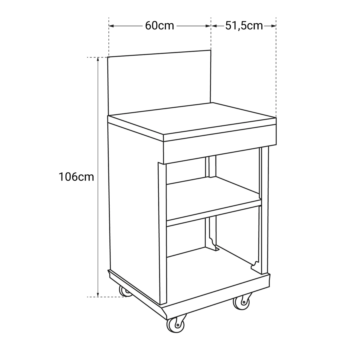 Meuble d'appoint DESSERTE FIDGI Cook'in Garden