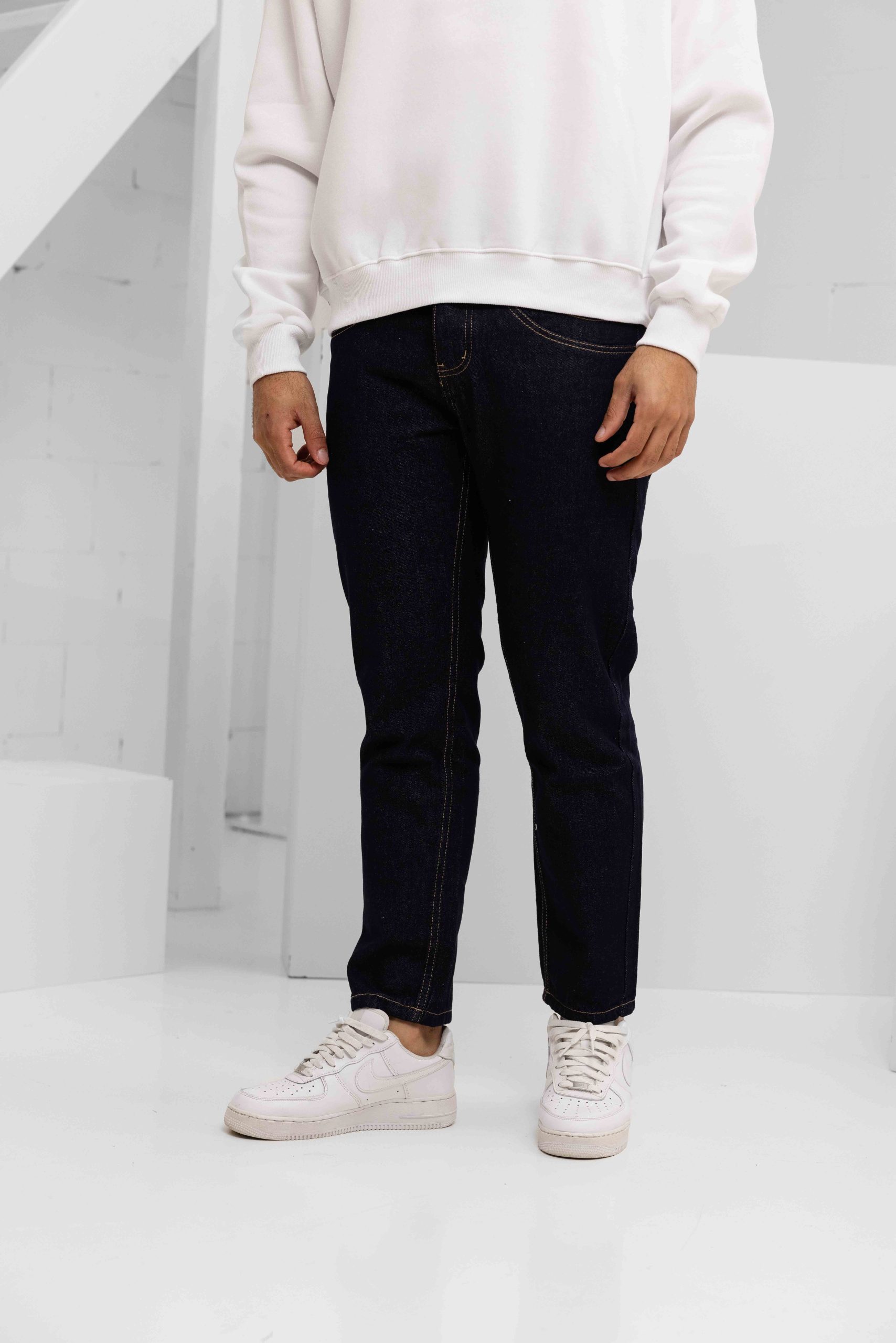 Project x Paris Slim Denim Jeans Heren Donkerblauw