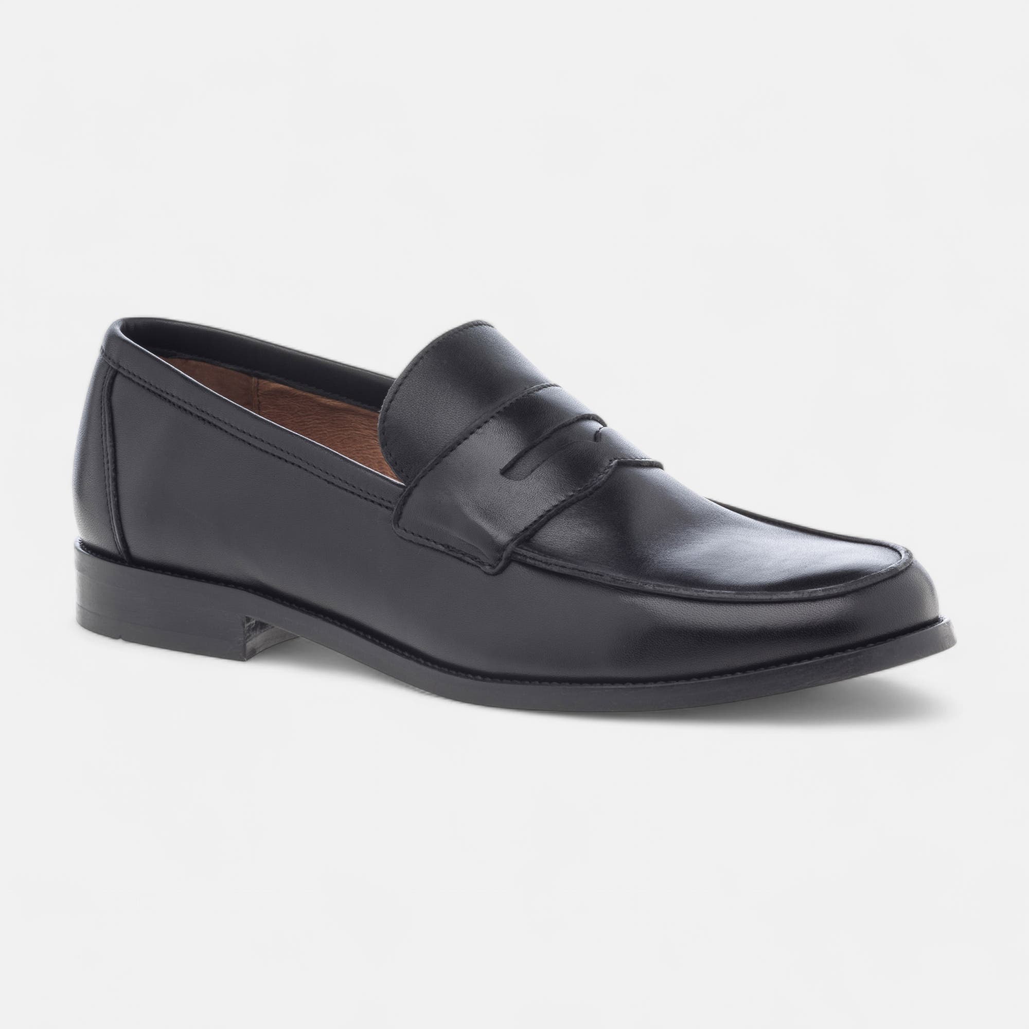 Chaussures habillées cousues Homme en cuir noir