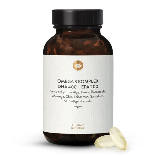 Sunday Natural Products  Omega 3 Complete EPA + DHA Hochdosiert vegan