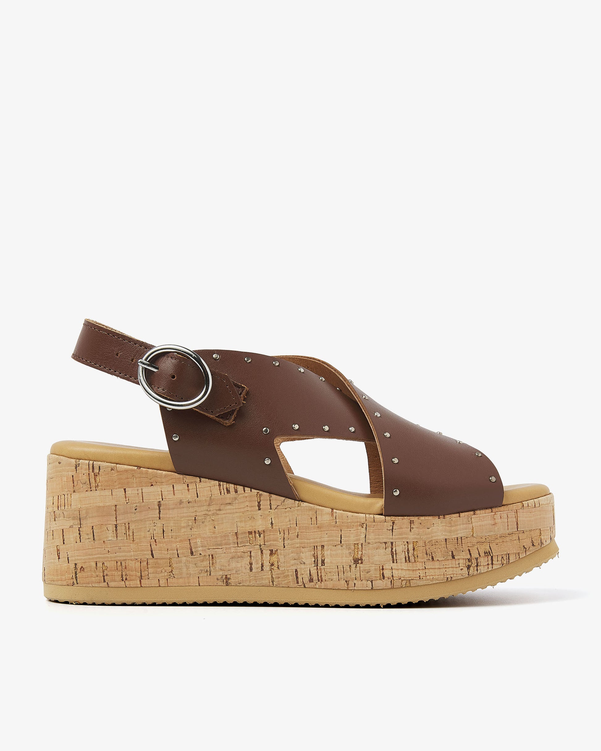 VIA VAI bruine sandalen Sissel Elaine
