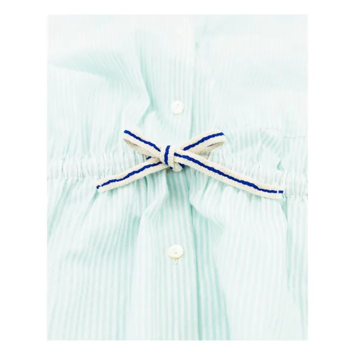 AO76 Robe Rayures Chloe | Bleu ciel