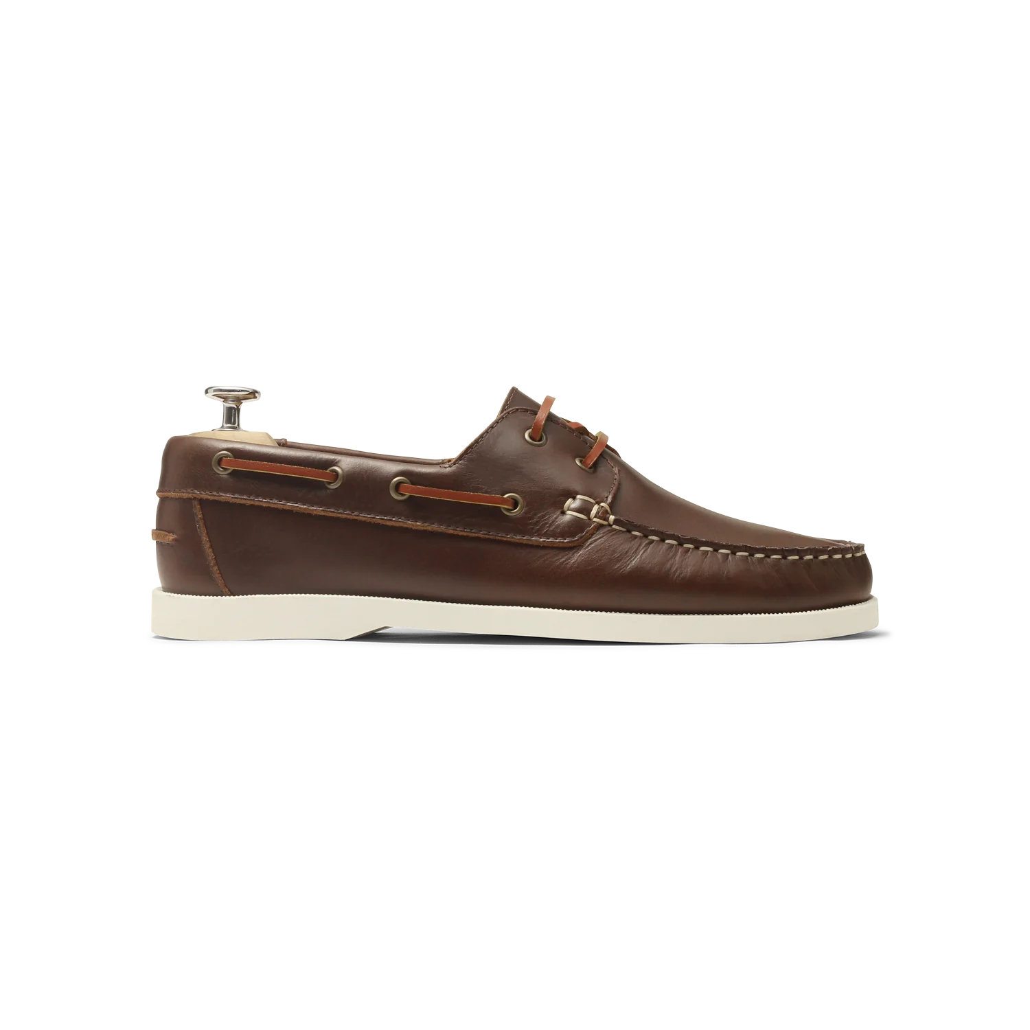 Bato-Chaussure bateau en cuir marron