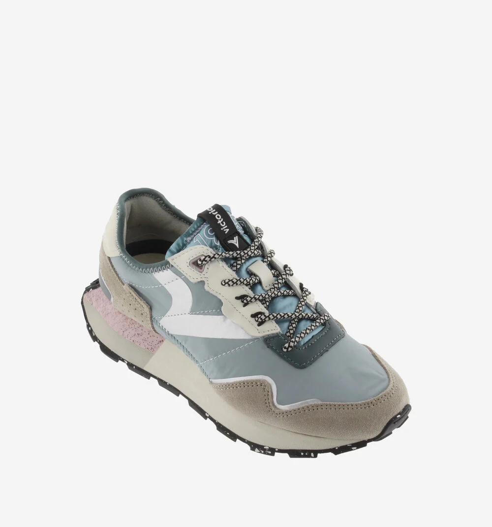WING COULEURS PASTEL Baskets pour femmes avec détails en pierre ponce JEANS