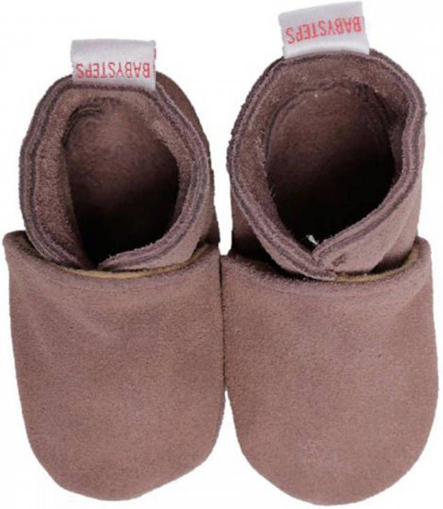 Babysteps suède babyslofjes bruin Suede Effen 20 21