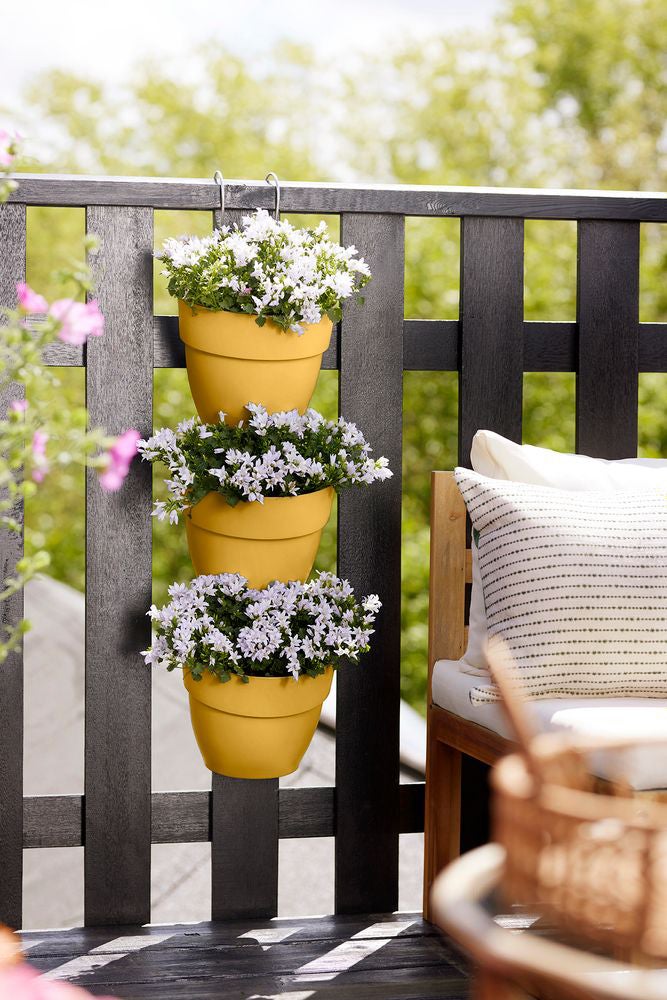 Elho plantenbak voor verticale tuin Vibia Campana Vertical Forest geel 20,7 x 17,1 x 29,7 cm