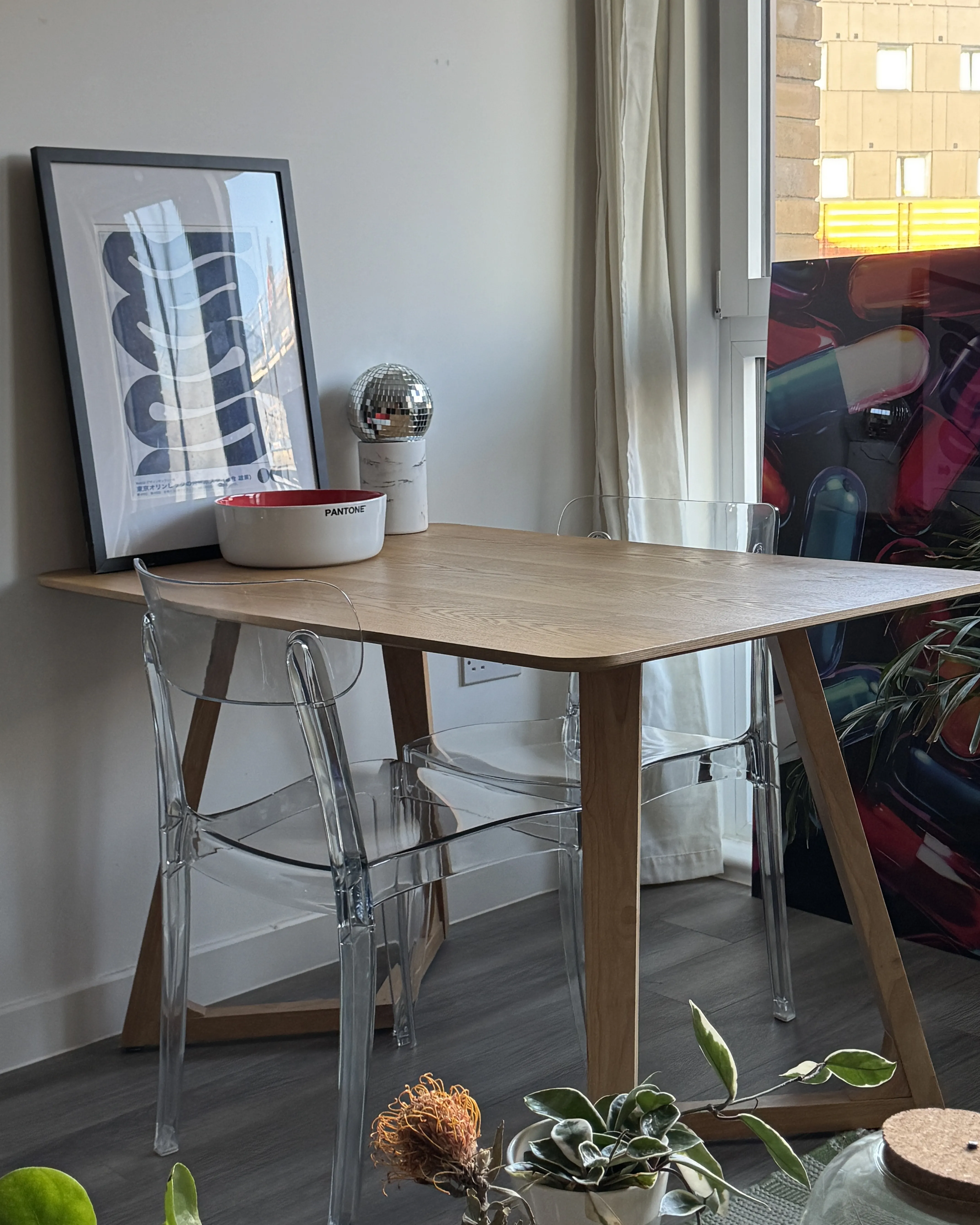 Set van 2 eetkamerstoelen COVINGTON Transparant