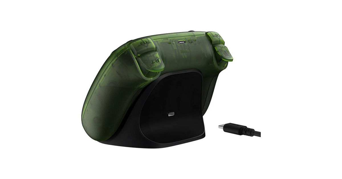 8BitDoUltimate 3-mode controller voor Xbox  (Groen/transparant, Xbox Series X|S, Xbox One, Pc, Bluetooth / USB-C / 2.4 GHz)