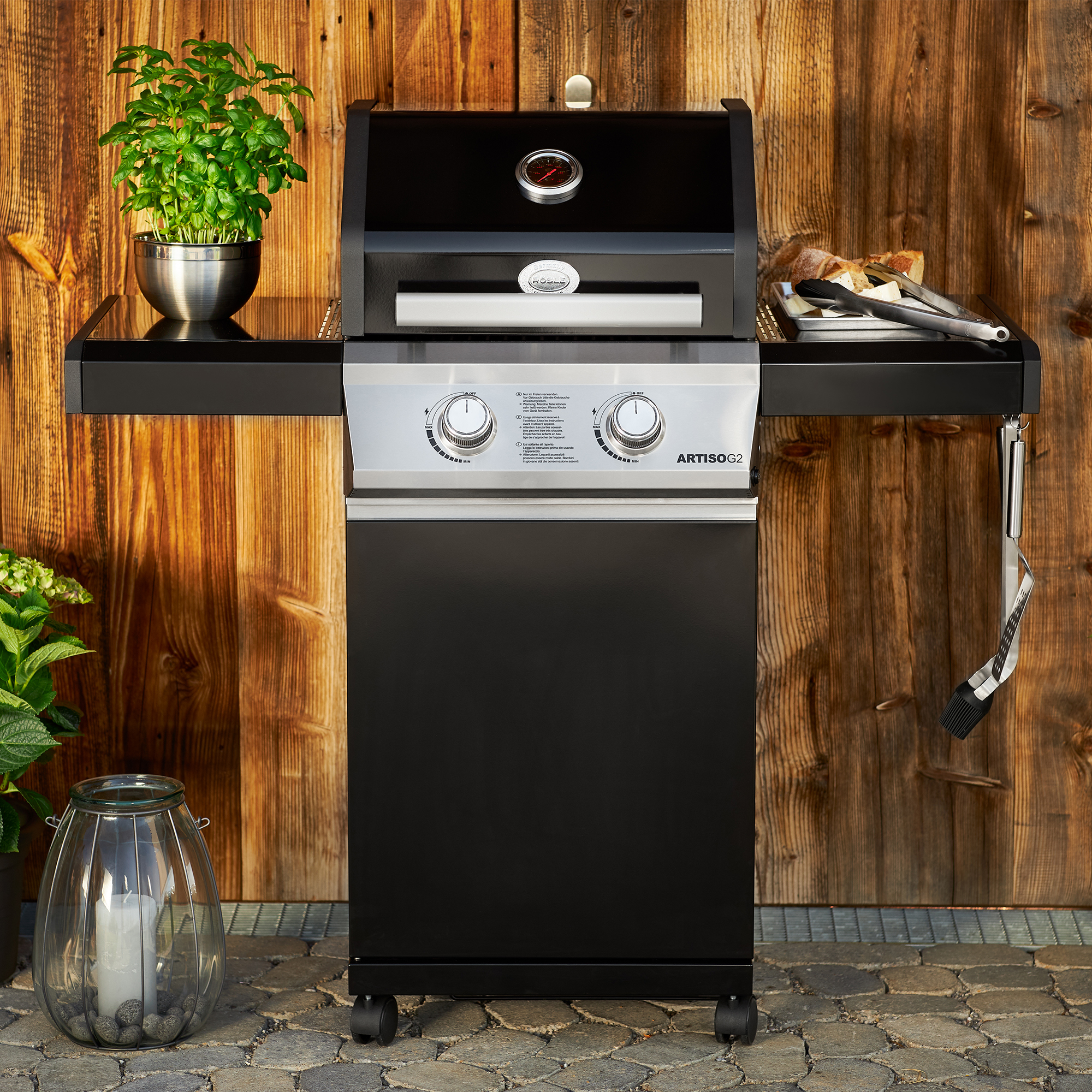Gasgrill BBQ-Station ARTISO G2 schwarz, Exklusiv bei Toom