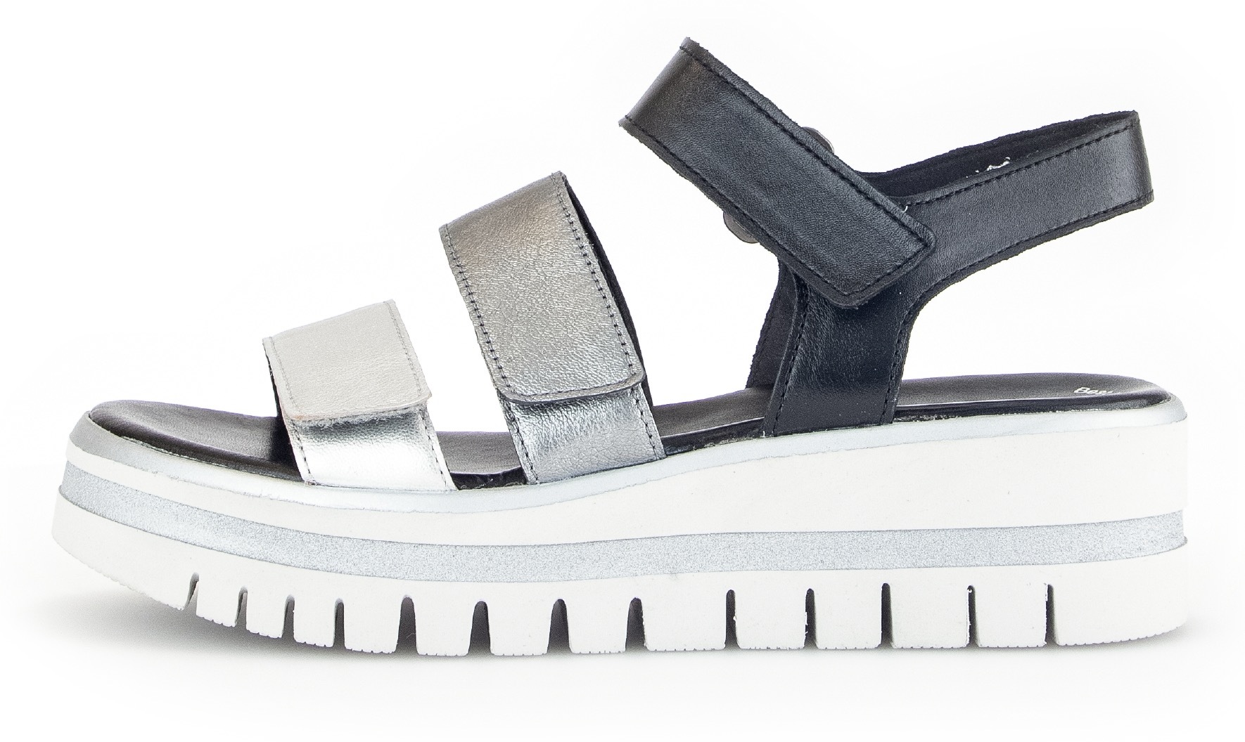 Gabor Keilsandalette  , Sommerschuh, Sandale, Keilabsatz, mit drei Klettverschlüssen