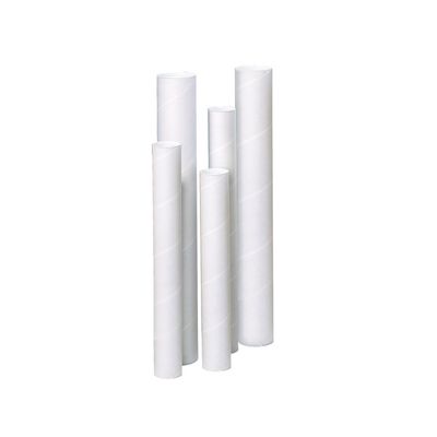 Tube d'expédition rond - 5 cm (diamètre) x 31 cm - blanc - Logistipack