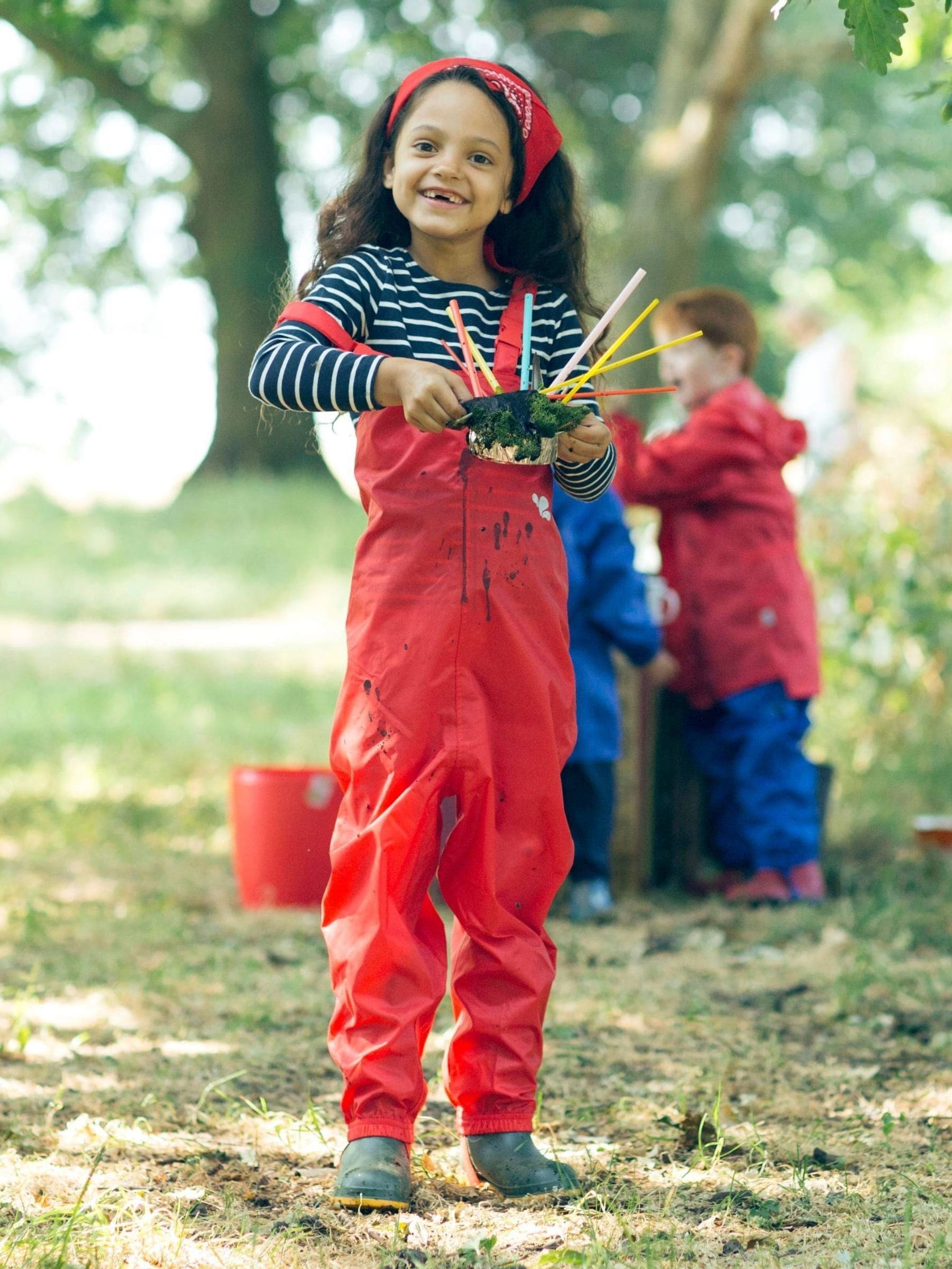 Rood - Muddy Puddles Originals - Waterdichte tuinbroek